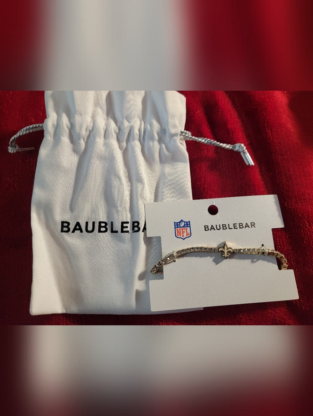 BaubleBar NFL Saints bracelet New